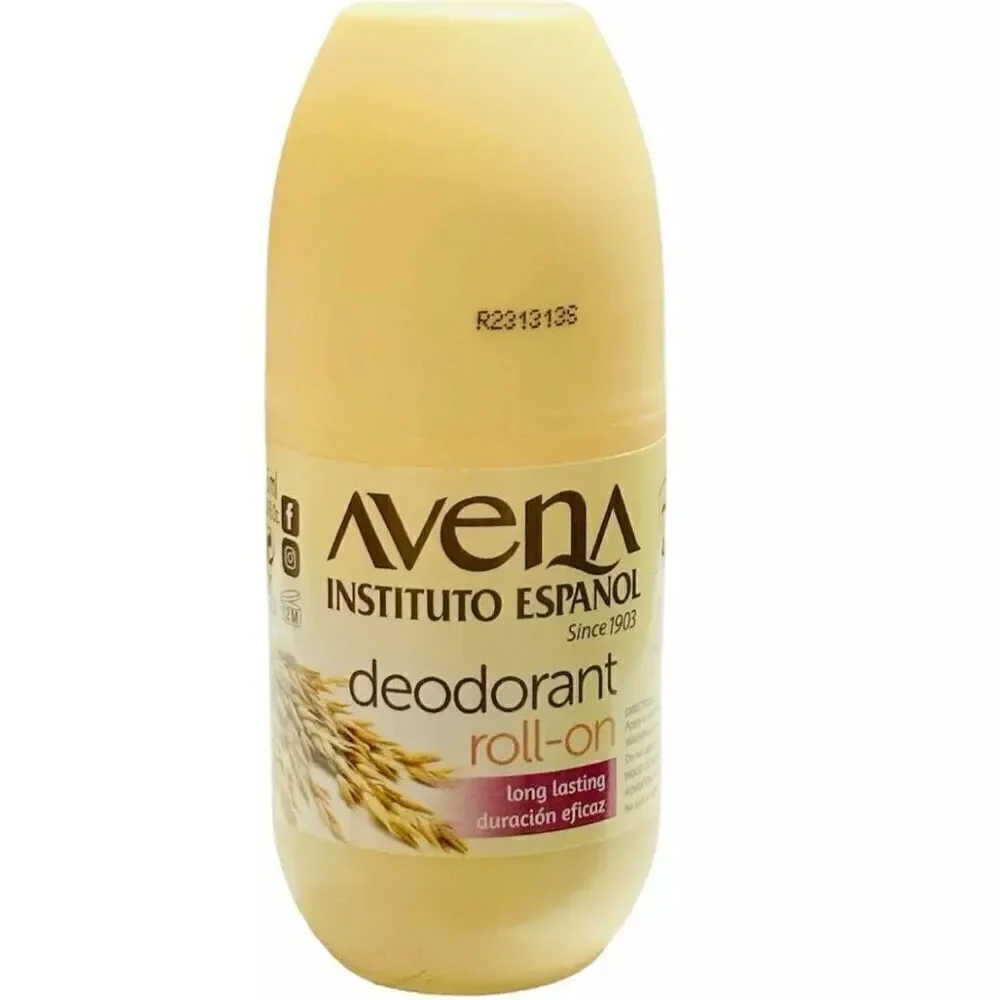 NWT 2 Pack Avena Long Lasting 24 Hours 100% Natural Roll-On Oats Deodorant